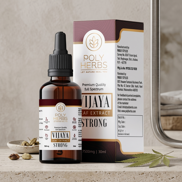 PolyHerbs Strong Vijaya Leaf Extract CBD Oil 7500mg (30ml)